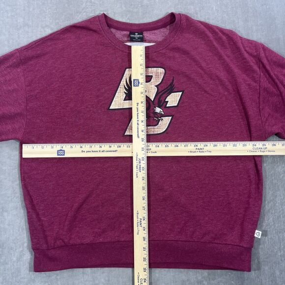 Boston College Eagles Womens XL Red Colosseum Crewneck Sweatshirt‎ - Picture 5 of 6